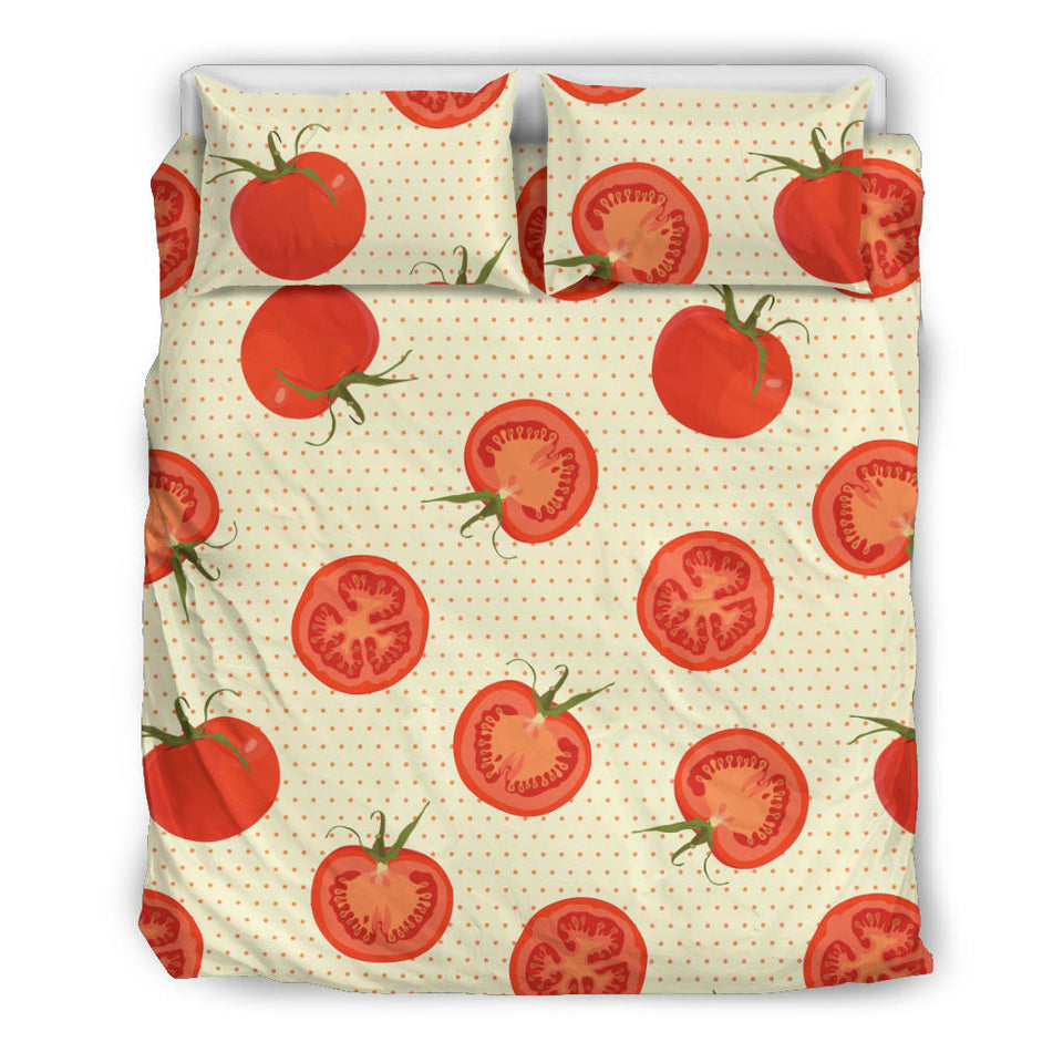 Tomato Dot Background Bedding Set