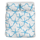 Watercolor Starfish Pattern Bedding Set