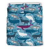 Whale Design Pattern Bedding Set