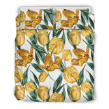 Yellow Tulips Pattern Bedding Set
