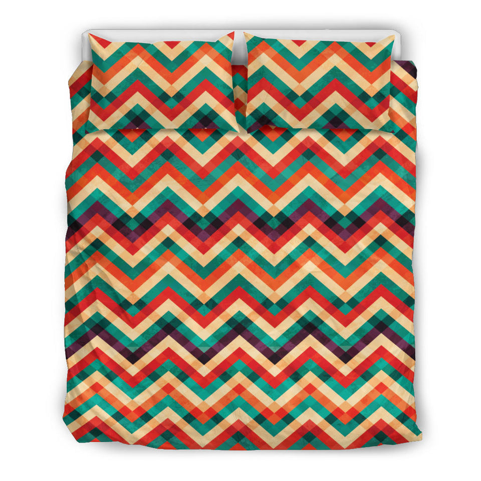 Zigzag  Chevron Colorful Pattern Bedding Set
