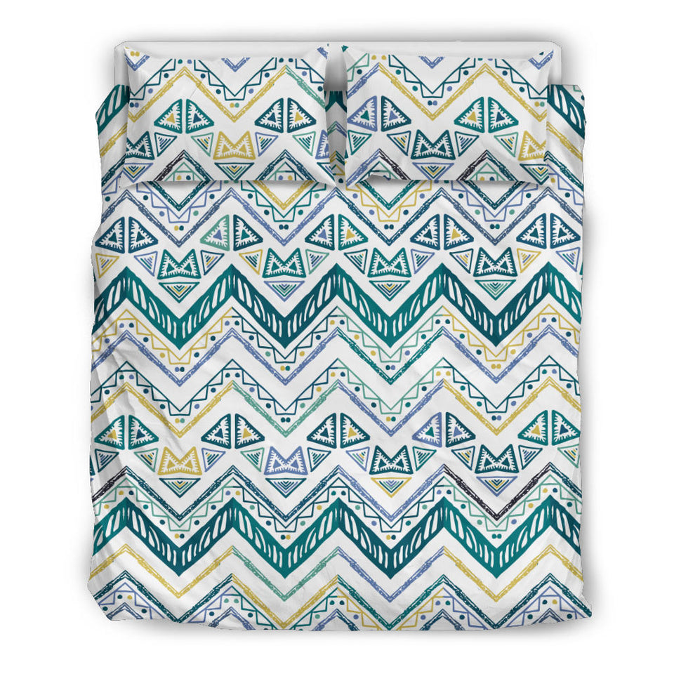 Zigzag  Chevron Paint Design Pattern Bedding Set