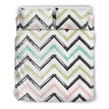 Zigzag  Chevron Paint Pattern Bedding Set