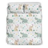 Cute Rhino Pattern Bedding Set