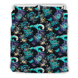 Dragon Sea Wave Pattern Bedding Set