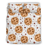 Chocolate Chip Cookie Pattern Bedding Set