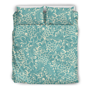 Classic Hand Drawn Grape Pattern Bedding Set