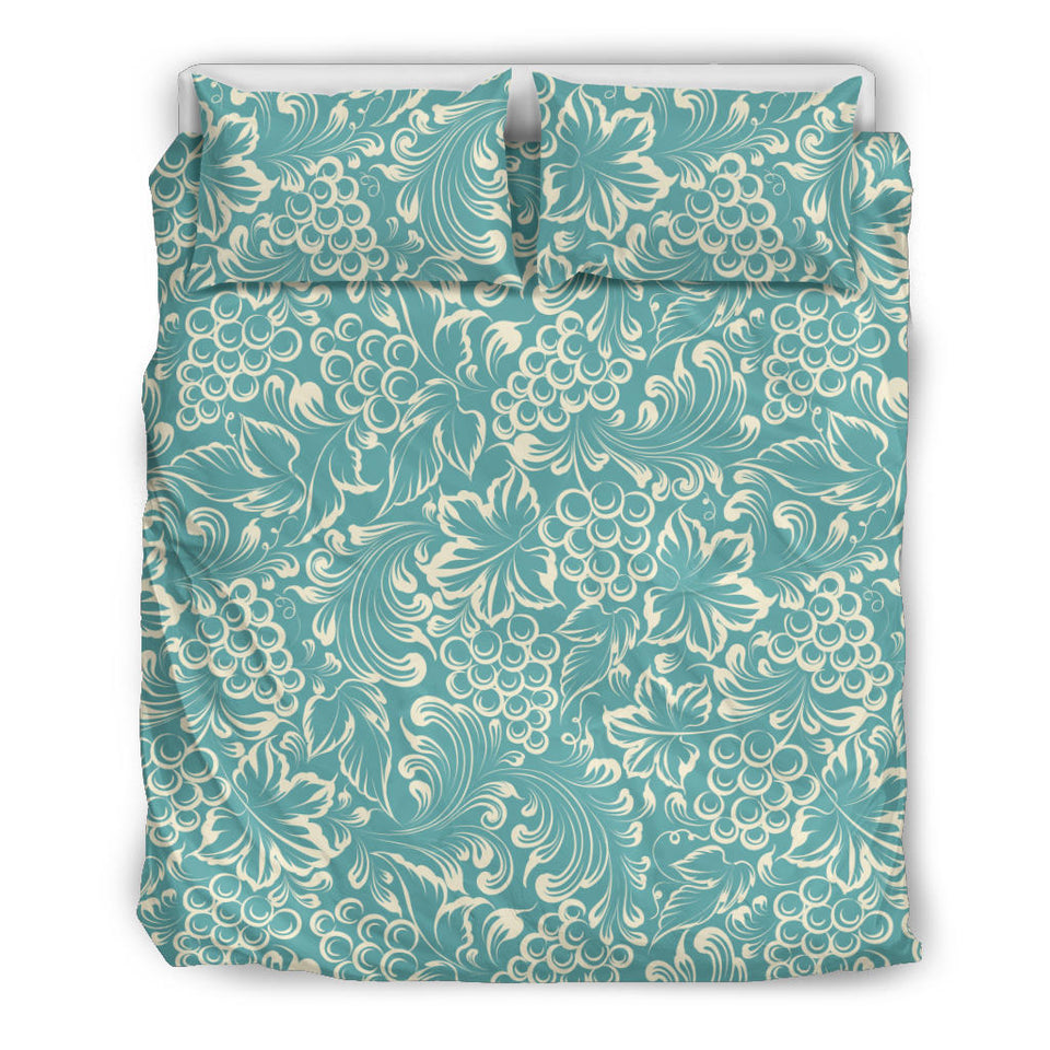 Classic Hand Drawn Grape Pattern Bedding Set