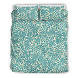 Classic Hand Drawn Grape Pattern Bedding Set
