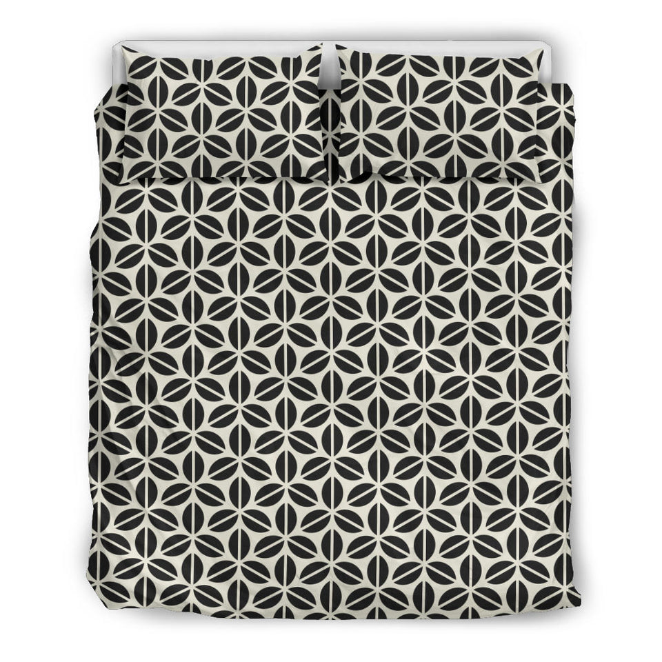 Coffee Bean Abstract Modern Pattern Bedding Set