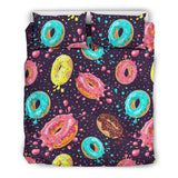 Colorful Donut Glaze Pattern Bedding Set