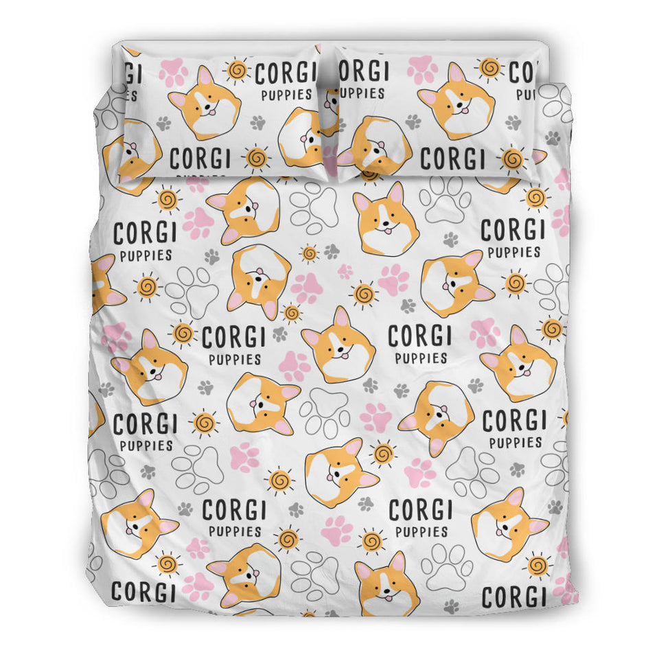 Corgi Dog Pattern Bedding Set