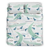 Crocodile Diver Pattern Bedding Set