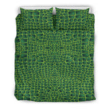 Crocodile Skin Printed Bedding Set