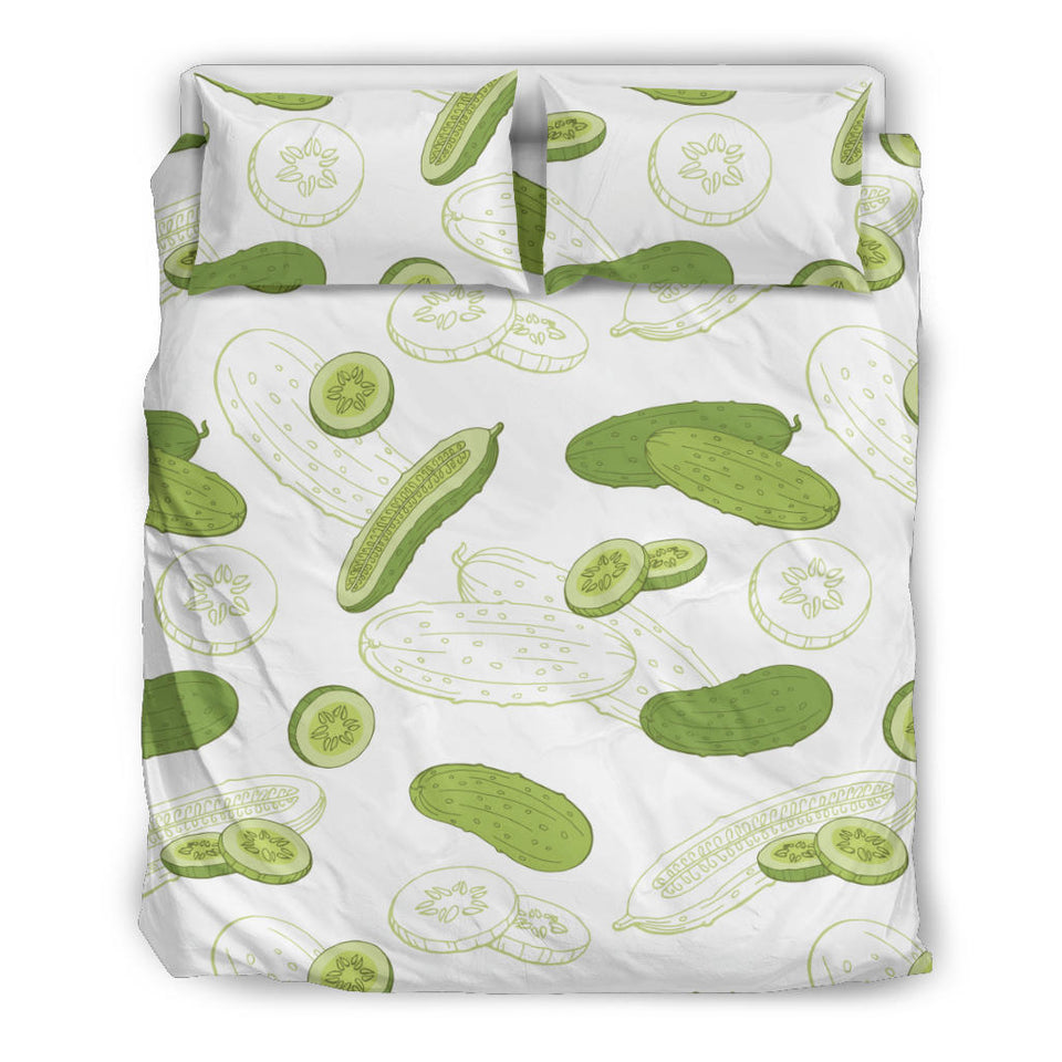 Cucumber Sketch Pattern Bedding Set
