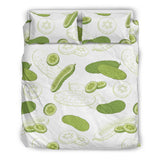 Cucumber Sketch Pattern Bedding Set