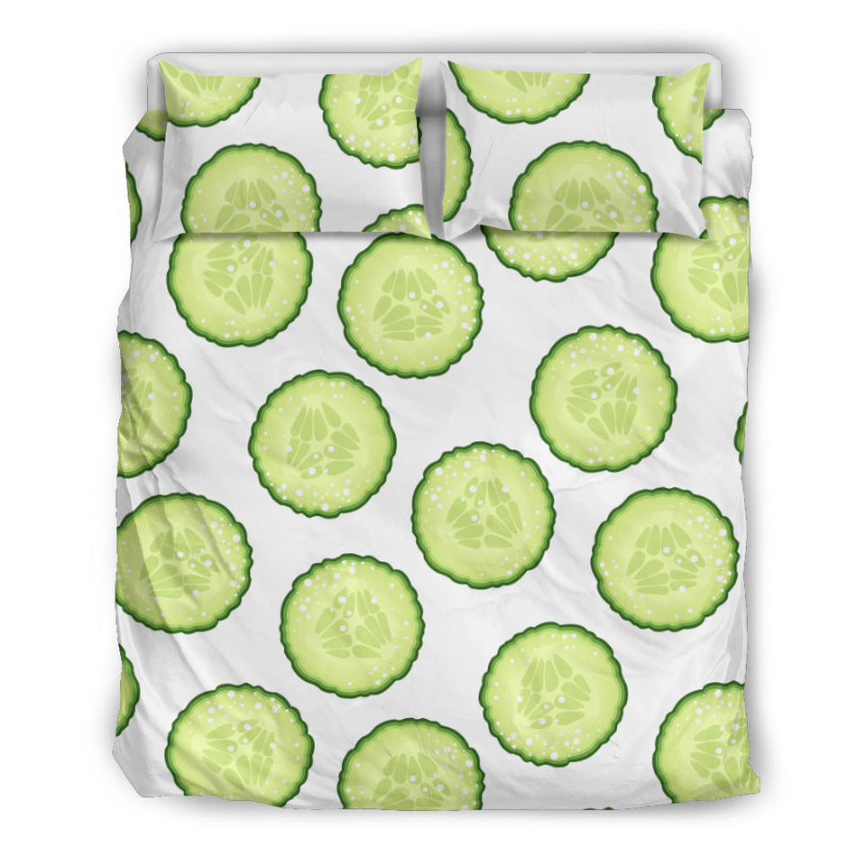 Cucumber Slices Pattern Bedding Set