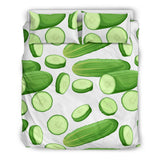 Cucumber Whole Slices Pattern Bedding Set