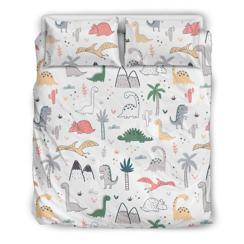 Cute Cartoon Dinosaurs Tree Pattern Bedding Set