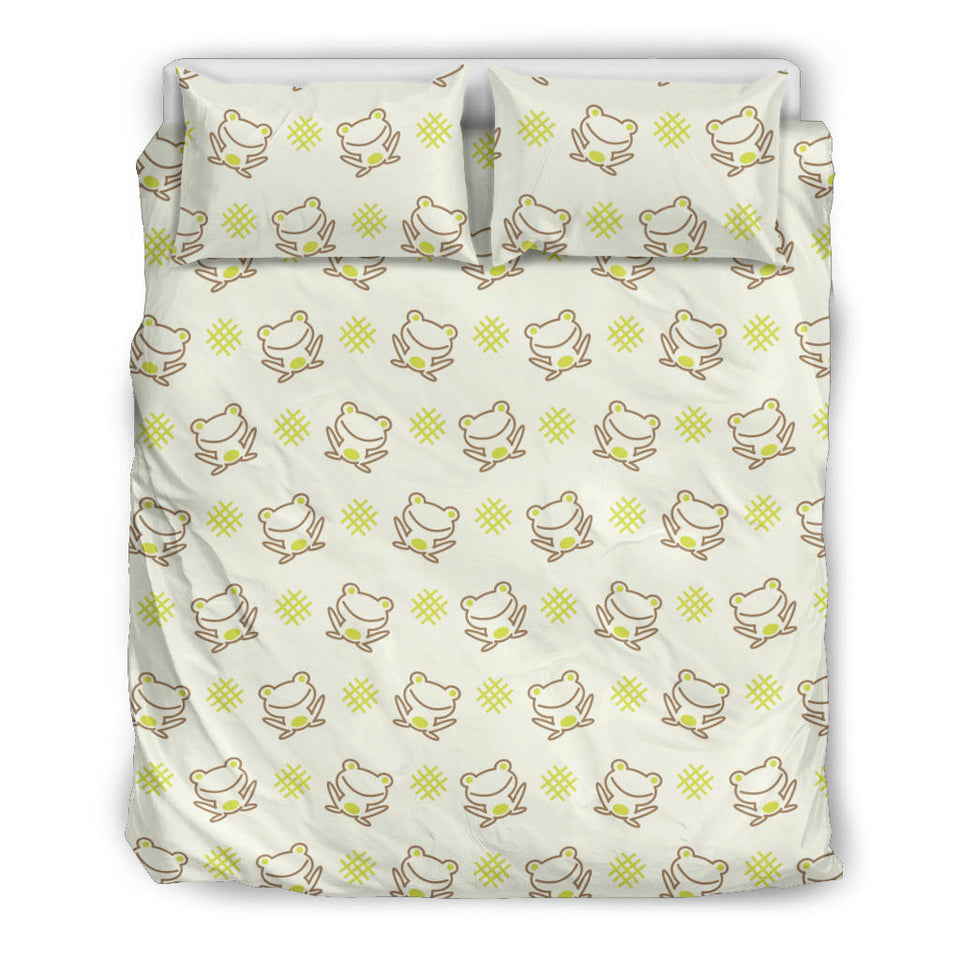 Cute Cartoon Frog Baby Pattern Bedding Set
