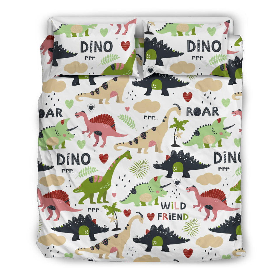 Cute Dinosaurs Pattern Bedding Set