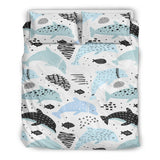 Cute Dolphins Childish Style Pattern Bedding Set
