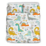 Cute Funny Kids Dinosaurs Pattern Bedding Set