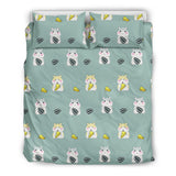 Cute Hamster Cheese Pattern Bedding Set