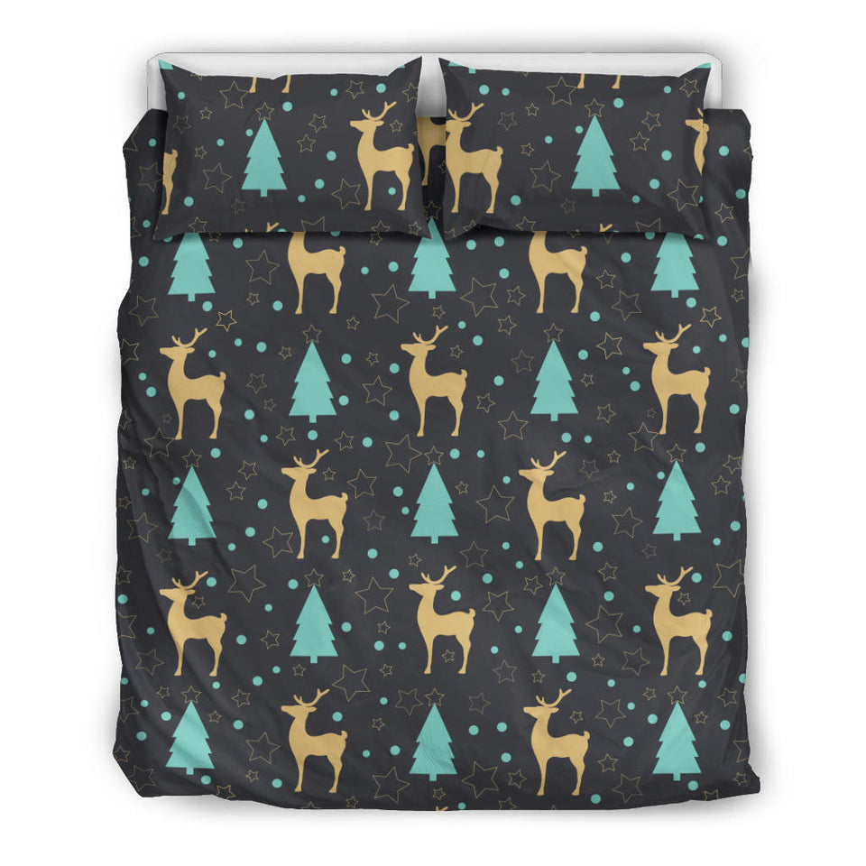 Deers Star Tree Pattern Bedding Set