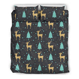 Deers Star Tree Pattern Bedding Set