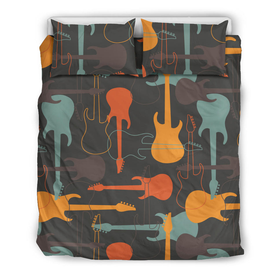 Electric Guitars Pattern Bedding Set