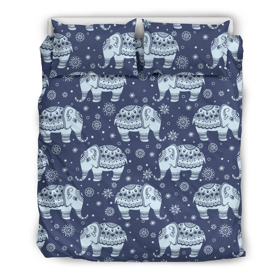 Elephant Tribal Design Pattern Bedding Set