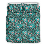 Elephants Jungle Pattern Bedding Set