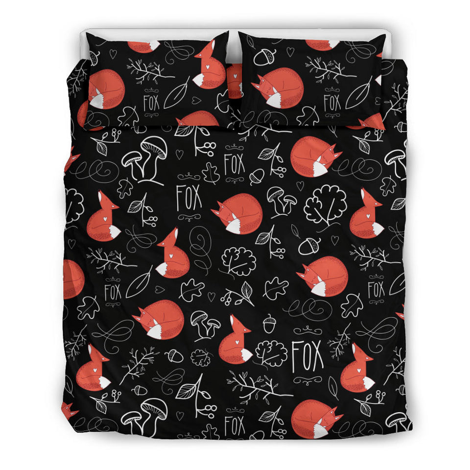 Fox Sleeping Fox Pattern Bedding Set
