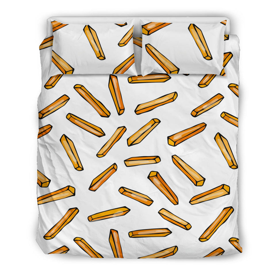 French Fries Potato Pattern Bedding Set