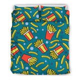 French Fries Red Paper Box Pattern Bedding Set