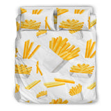 French Fries White Paper Box Pattern Bedding Set