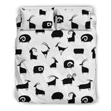 Goat Ram Pattern Bedding Set