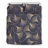 Gold Ginkgo Leaves Bedding Set