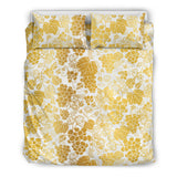 Gold Grape Pattern Bedding Set