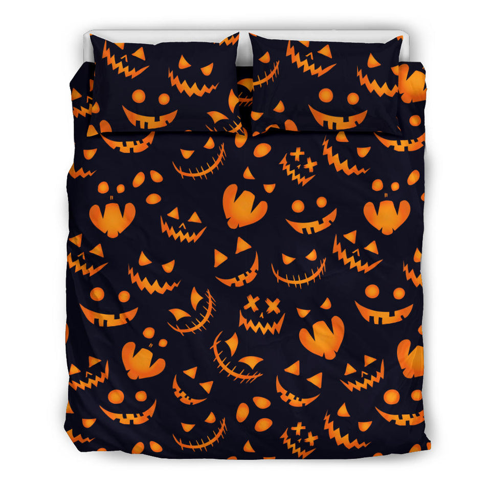 Halloween Pattern Pumpkin Background Bedding Set