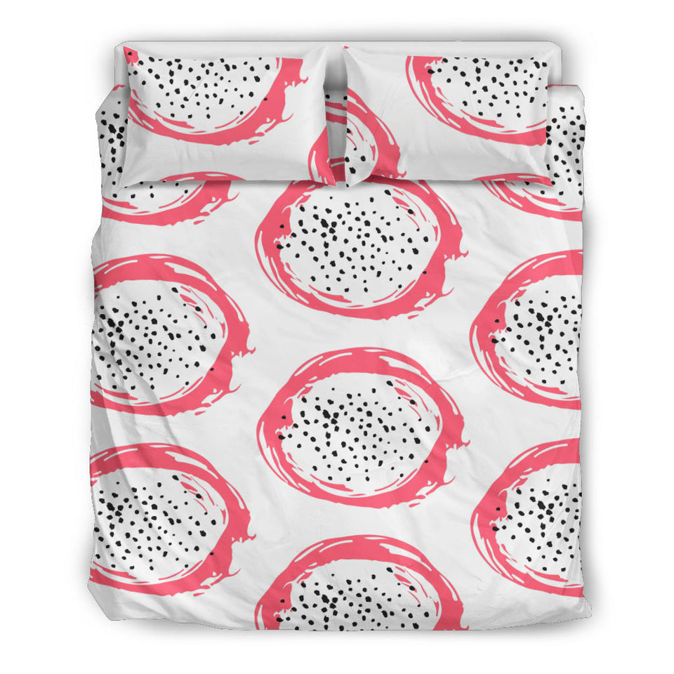 Hand Drawn Dragon Fruit Bedding Set