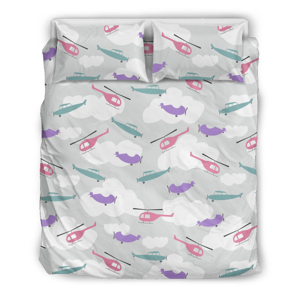Helicopter Plane Pattern Bedding Set