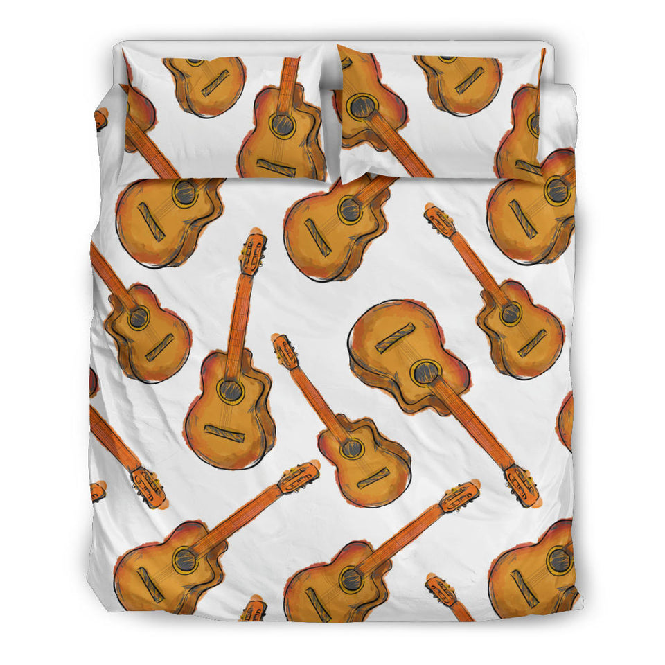 Paint Guitar Pattern Bedding Set