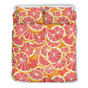 Tropical Grapefruit Pattern Bedding Set