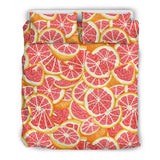 Tropical Grapefruit Pattern Bedding Set