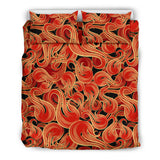 Fire Flame Pattern Bedding Set