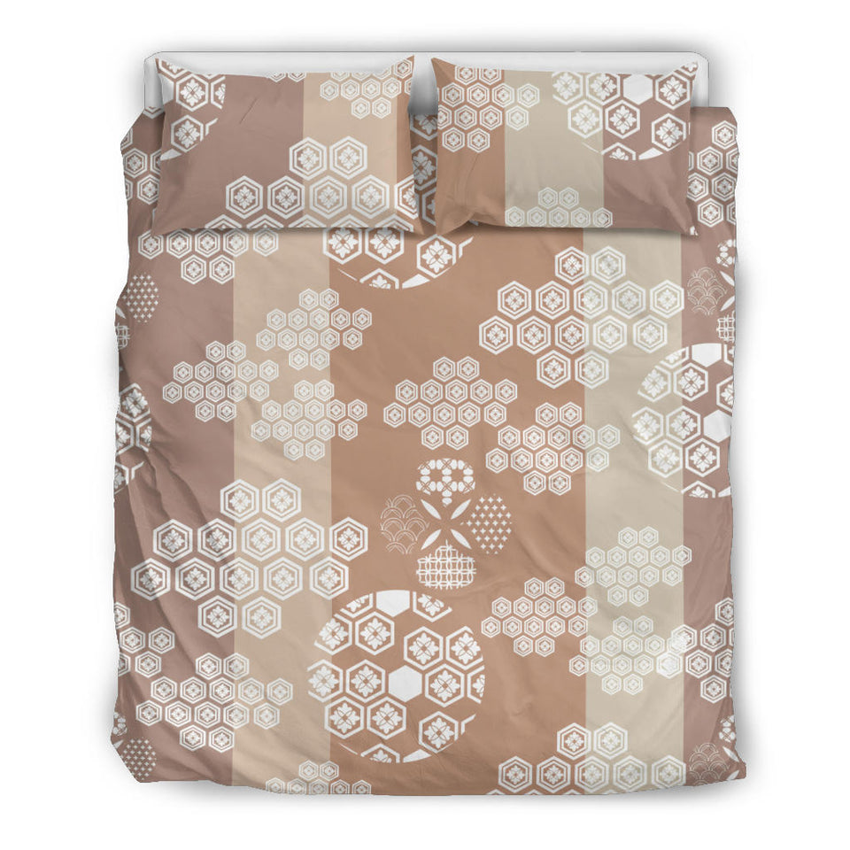 Beautiful Hexagon Japanese  Pattern Bedding Set
