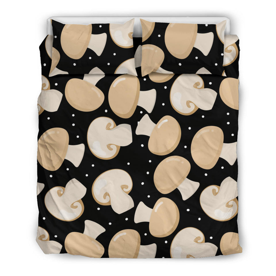 Champignon Mushroom Pattern Bedding Set