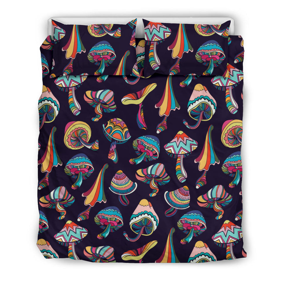 Colorful Mushroom Pattern Bedding Set